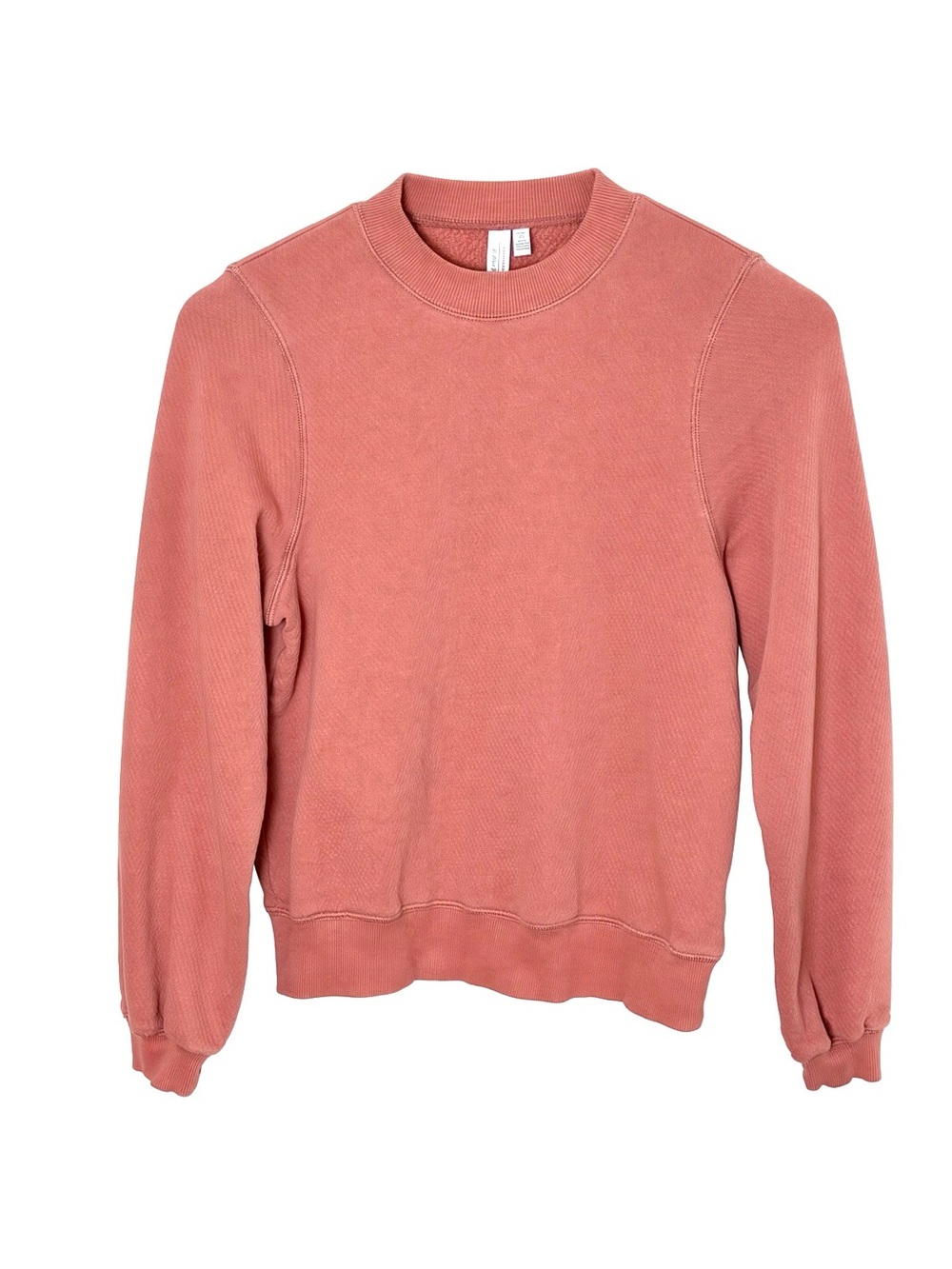 & Other Stories Terracotta Cotton Crewneck Sweatshirt Size US 2 LA Atelier